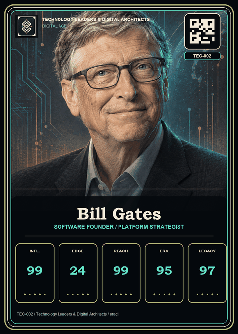 Bill Gates individual eracii card front.