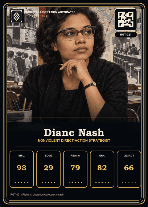 Diane Nash individual eracii card front.