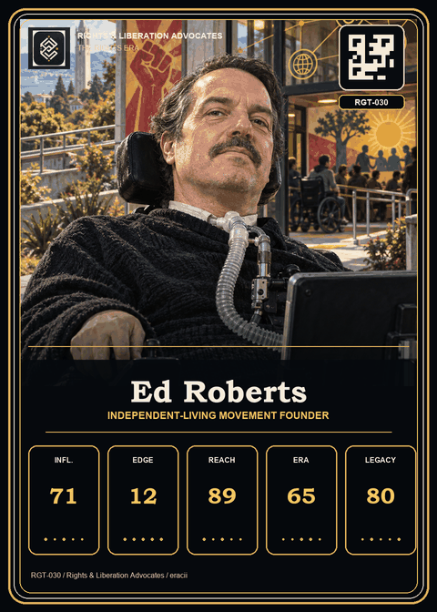Ed Roberts individual eracii card front.