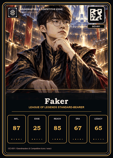 Faker individual eracii card front.