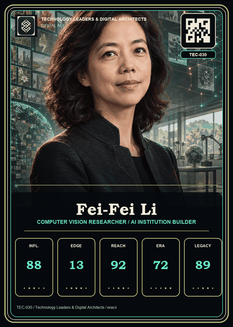 Fei-Fei Li individual eracii card front.