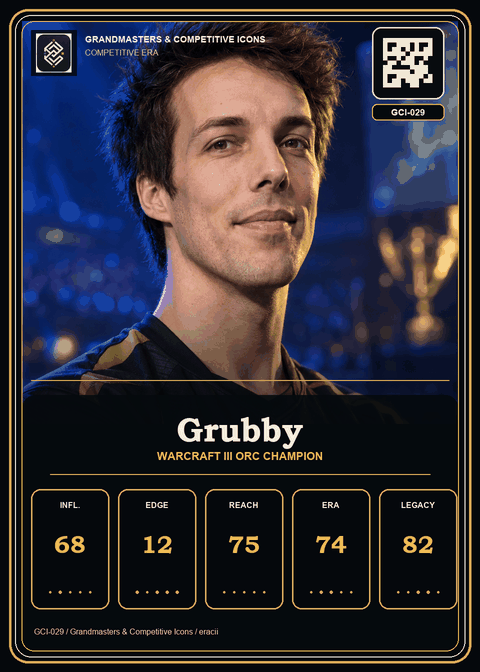 Grubby individual eracii card front.