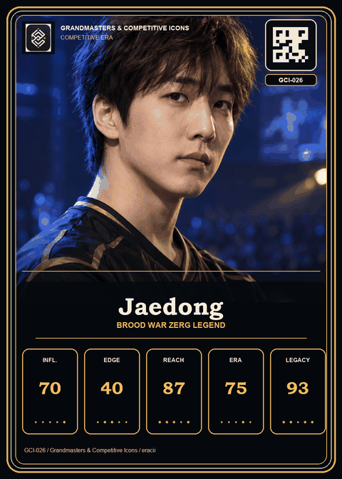 Jaedong individual eracii card front.