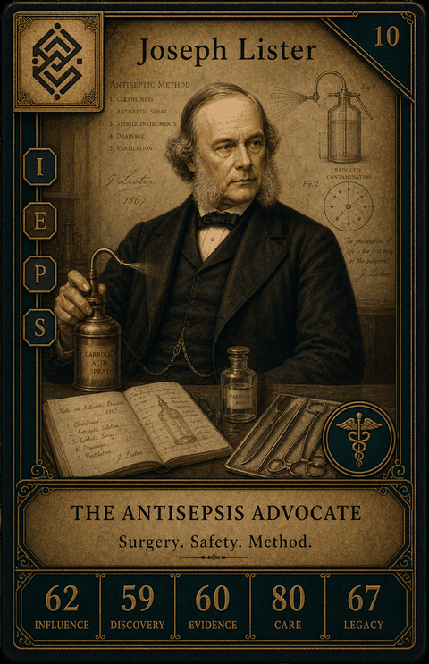 Joseph Lister card preview.
