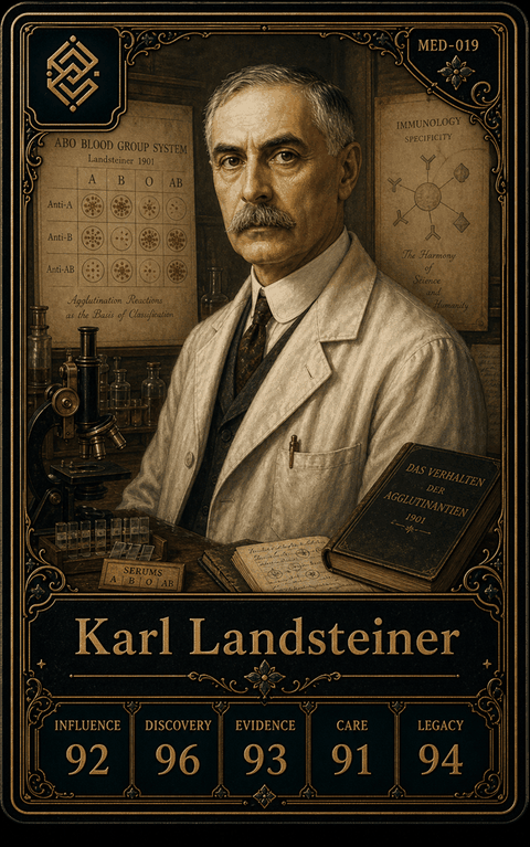 Karl Landsteiner card preview.