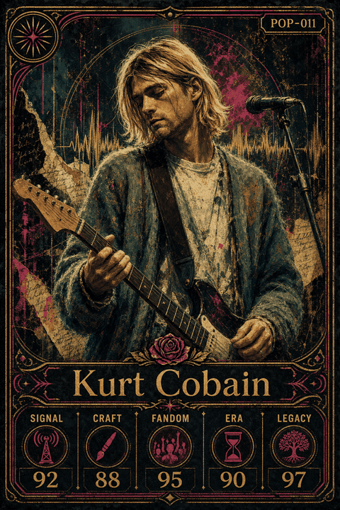 Kurt Cobain card preview.