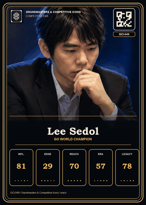 Lee Sedol individual eracii card front.