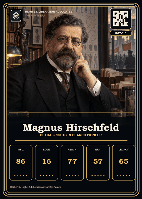 Magnus Hirschfeld individual eracii card front.