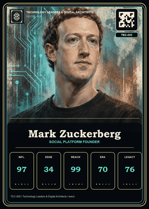 Mark Zuckerberg individual eracii card front.