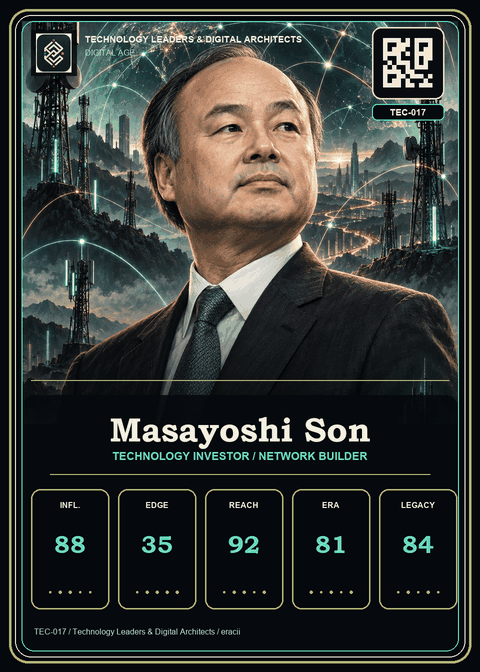 Masayoshi Son individual eracii card front.