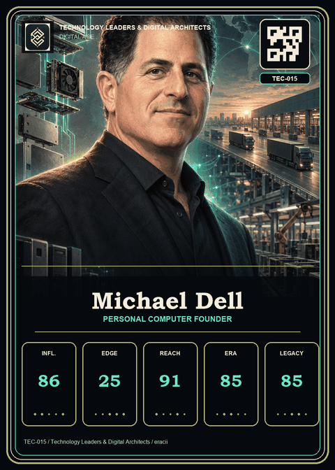 Michael Dell individual eracii card front.