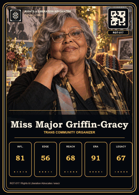 Miss Major Griffin-Gracy individual eracii card front.