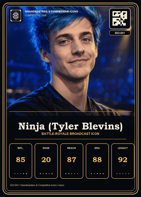 Ninja (Tyler Blevins) individual eracii card front.