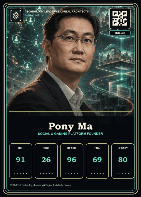 Pony Ma individual eracii card front.