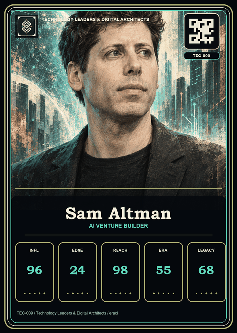 Sam Altman individual eracii card front.