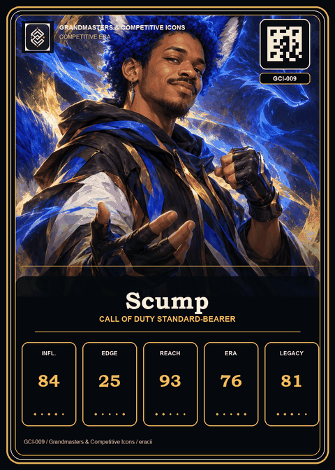Scump individual eracii card front.