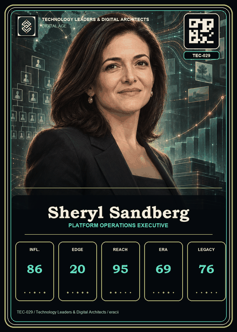 Sheryl Sandberg individual eracii card front.