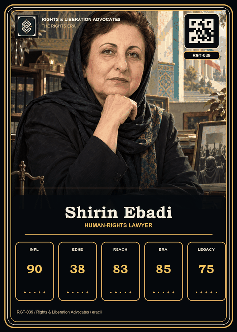 Shirin Ebadi individual eracii card front.
