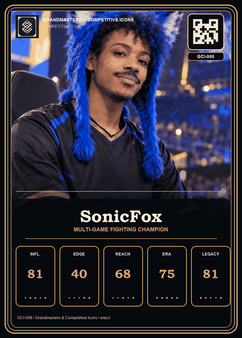 SonicFox individual eracii card front.