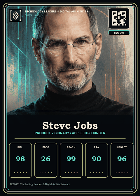 Steve Jobs individual eracii card front.