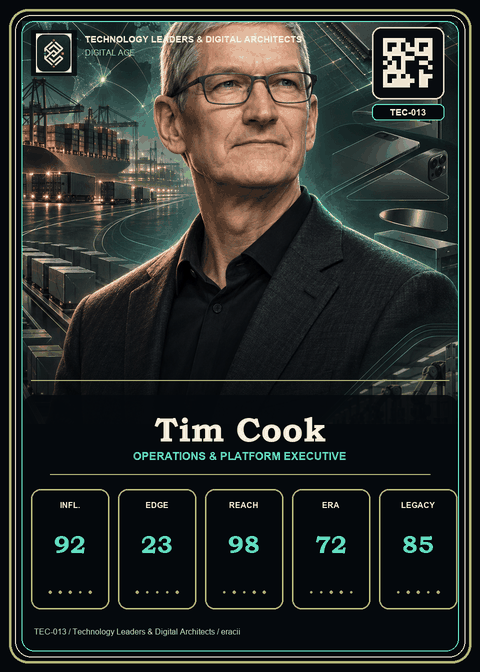 Tim Cook individual eracii card front.