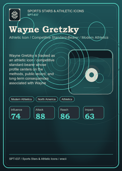 Wayne Gretzky individual eracii card front.