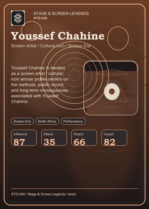 Youssef Chahine individual eracii card front.