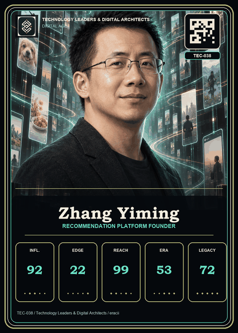 Zhang Yiming individual eracii card front.